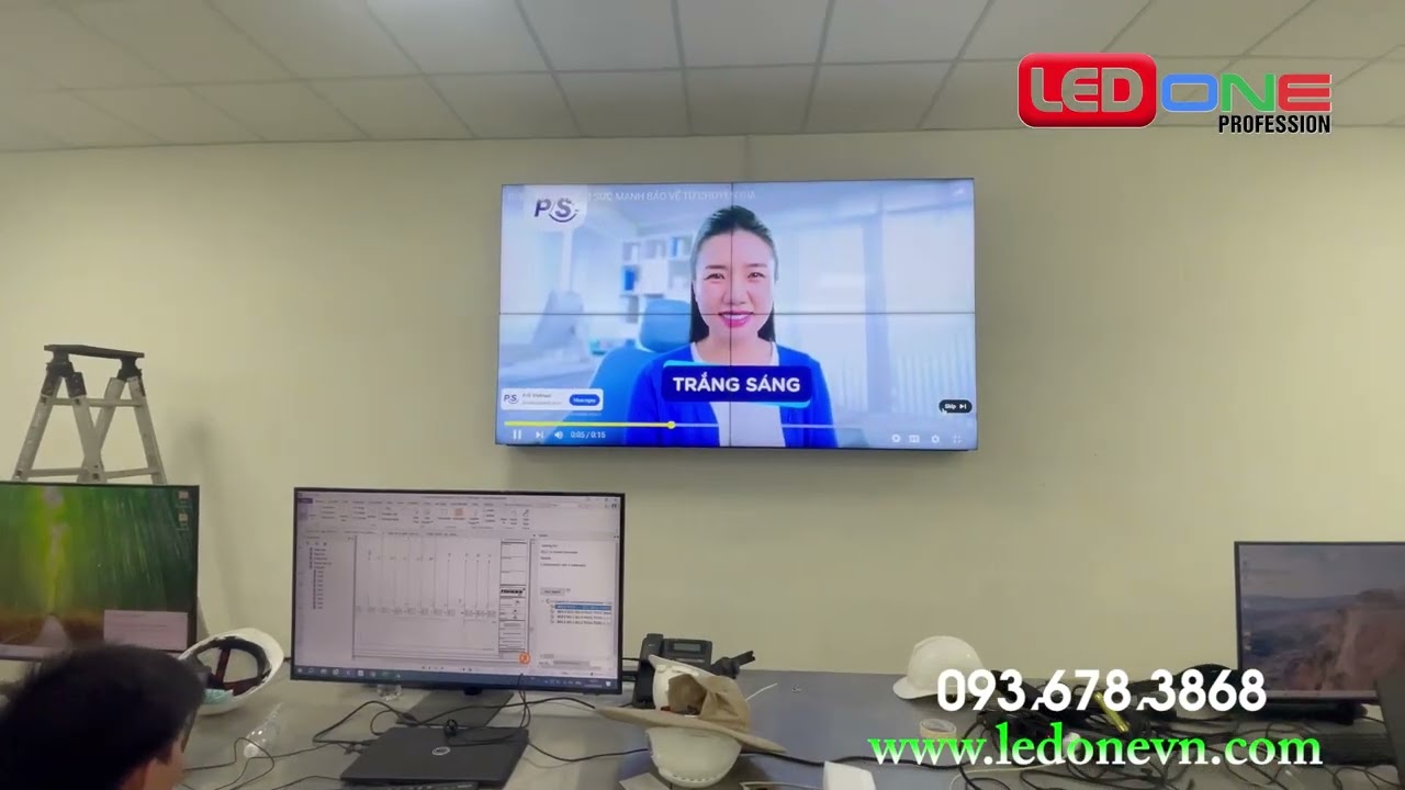 Giải pháp màn hình LED phòng điều hành giám sát control room sắc nét LEDONE