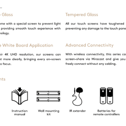 Màn hình quảng cáo tương tác 65 inch Châu Âu IR Interactive Panel Displays - LEDONE