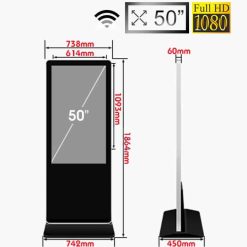 Màn hình quảng cáo LCD chân đứng 49 inch wifi SAMSUNG / LG - LEDONE