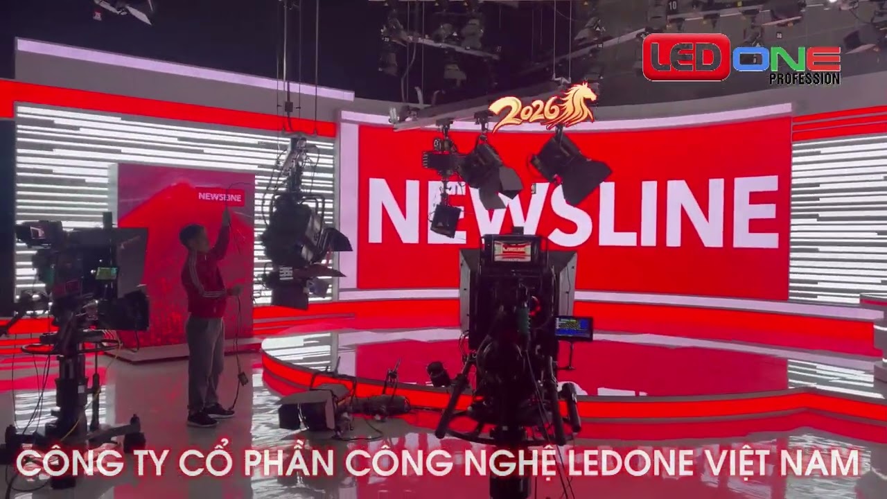 Lắp đặt màn hình LED COB P1.8 tại Đài Truyền hình Việt Nam – 43 Nguyễn Chí Thanh | Dự án thầu chỉ định bởi LEDONE Miền Nam