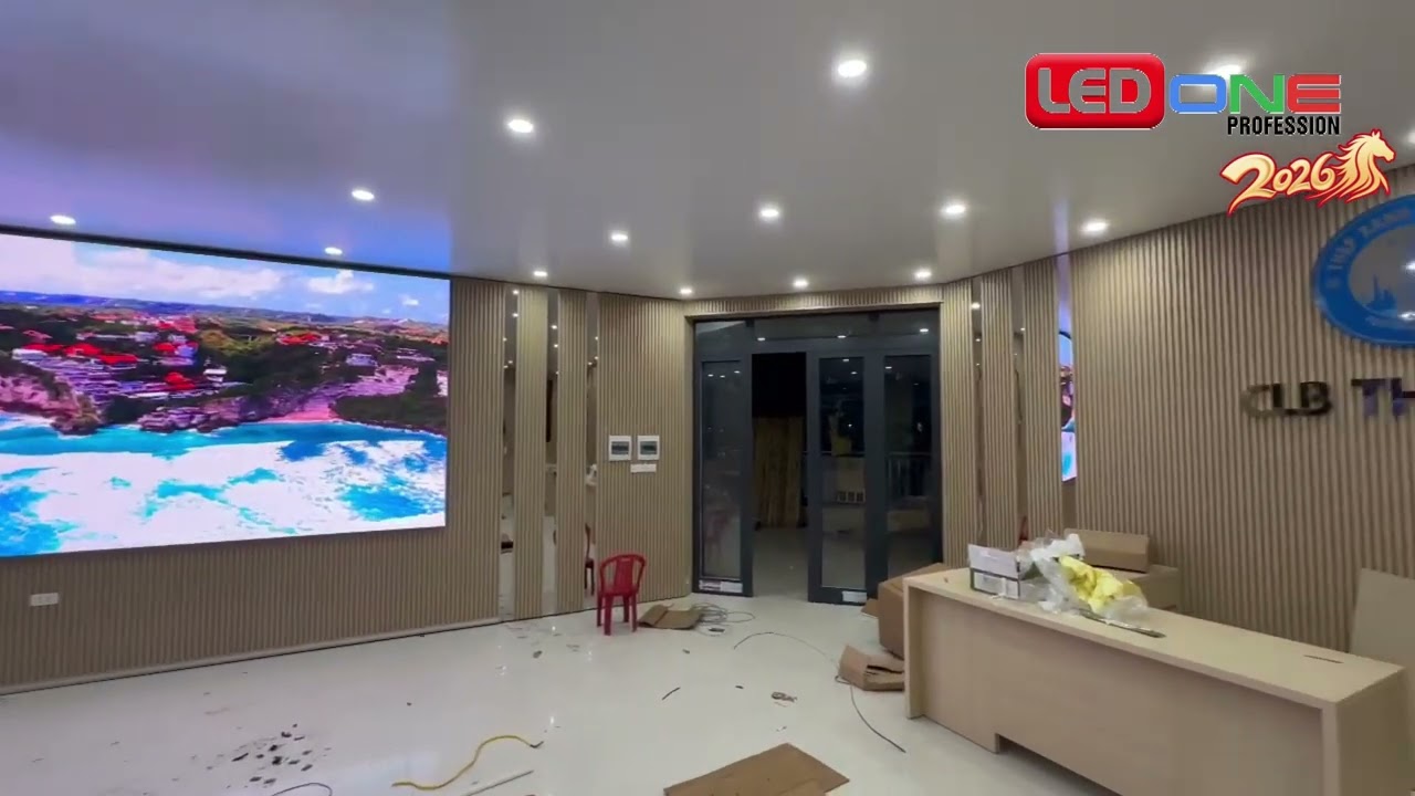 Lắp đặt màn hình LED P2 tại Bệnh Viện Đa Khoa Nam Định - Giải pháp phòng họp lớn từ LEDONE Miền Nam