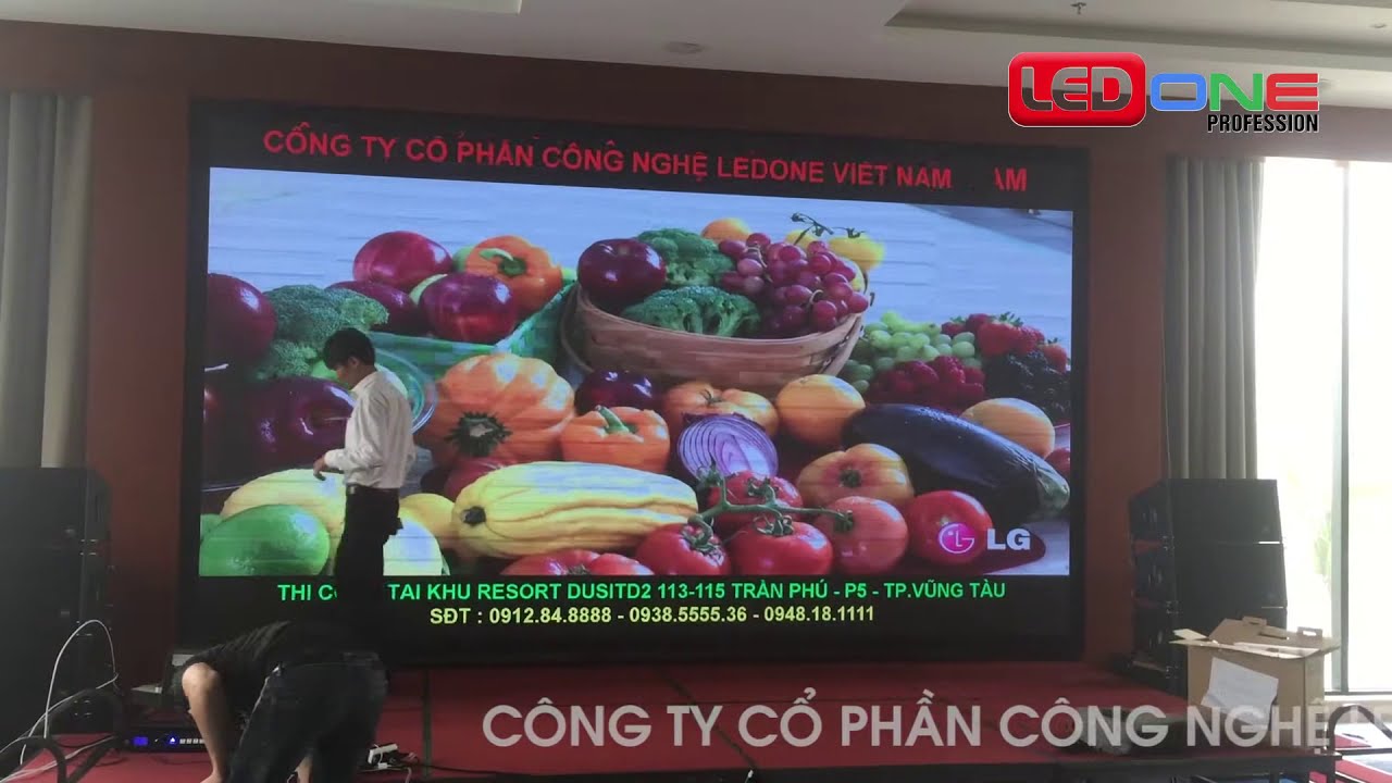 Lắp đặt màn hình LED P2.5 tại phòng Tổ chức Sự kiện Tập đoàn Dusit International - Dự án thầu bởi LEDONE Miền Nam