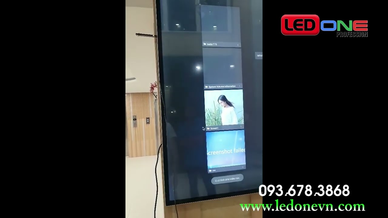 Thi công màn hình LCD 55 inch treo tường tại Trường Quốc tế Á Châu (Asian School) - Dự án hiển thị bởi LEDONE Miền Nam