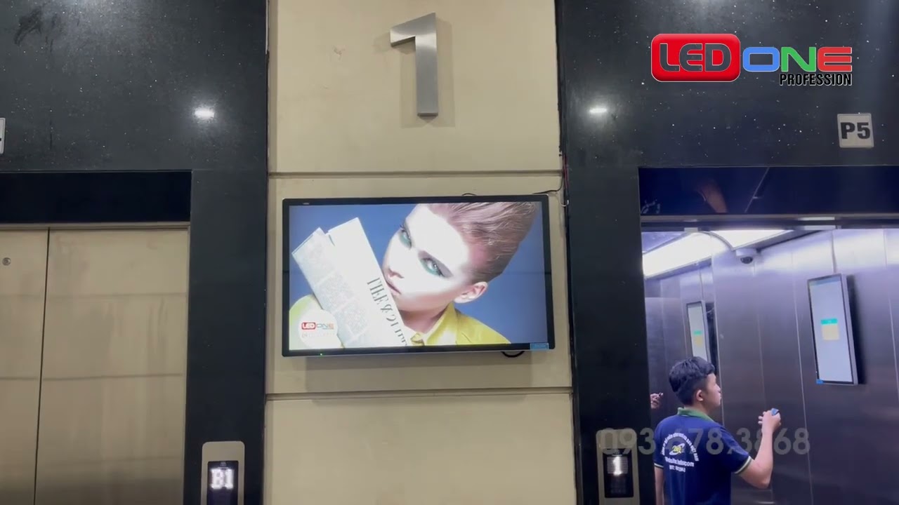 Thi công màn hình LCD quảng cáo ThinkSTV tại Sảnh & Thang máy TTTM Handico Complex - Dự án trọn gói bởi LEDONE Miền Nam
