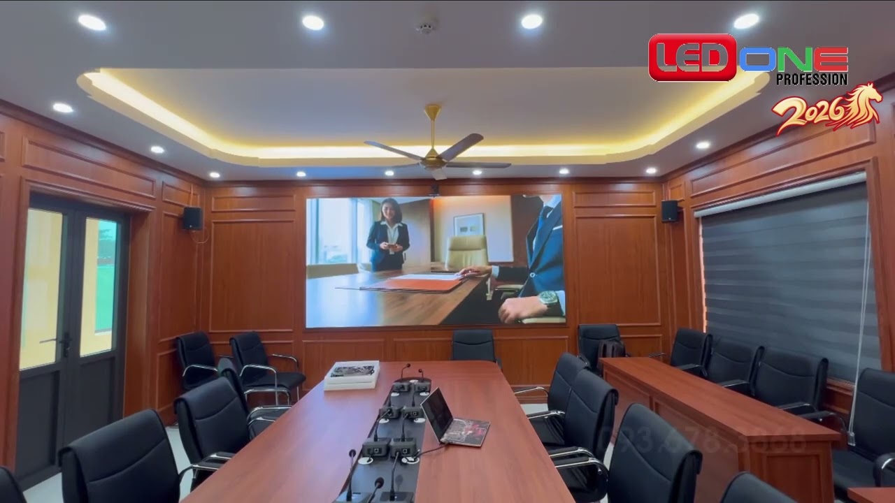 Thi công màn hình LED P2.5 phòng họp tại Công ty hóa chất mỏ Thanh Hóa | LEDONE Miền Nam